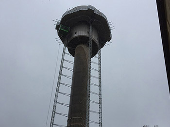 Platform top of structure
