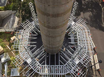 Main platform chords installed